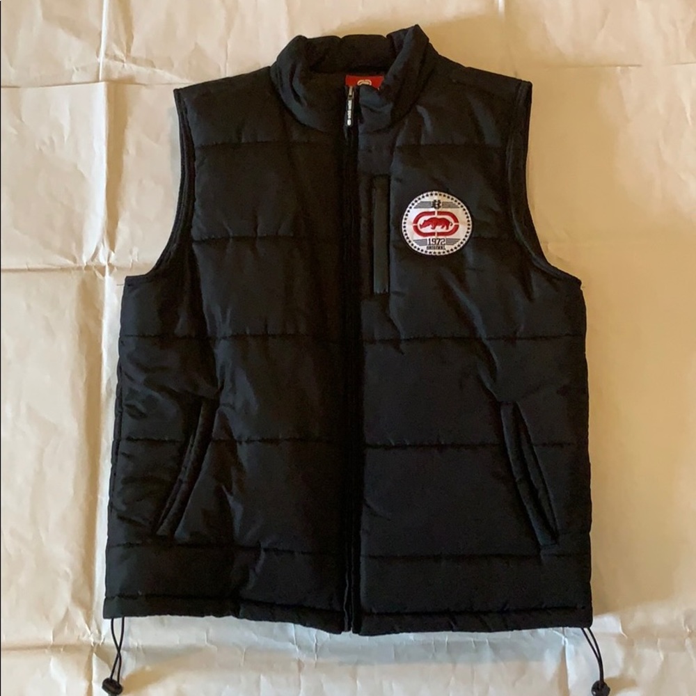ECKO UNLTD Men’s Black Vest Jacket Size L New